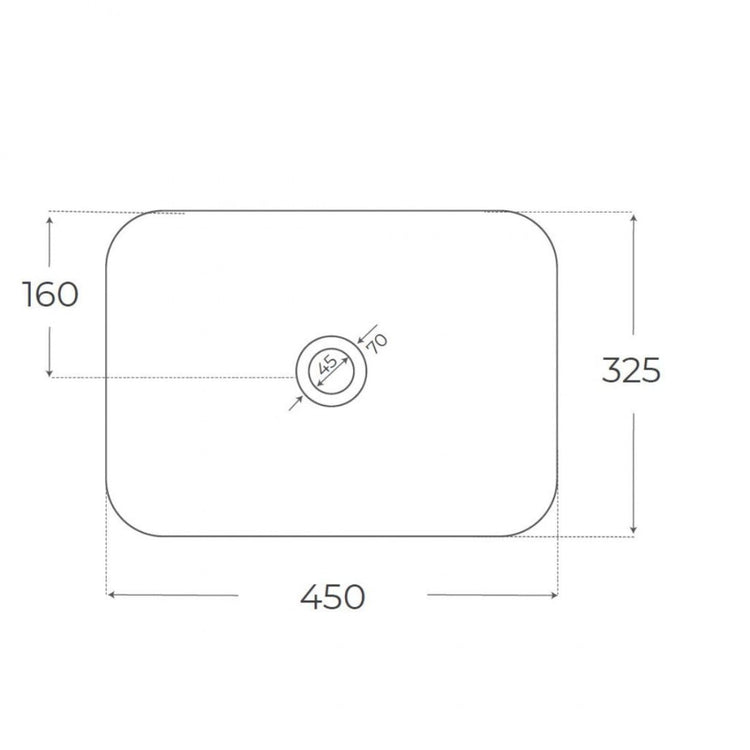 Lavatório para bancada Abby