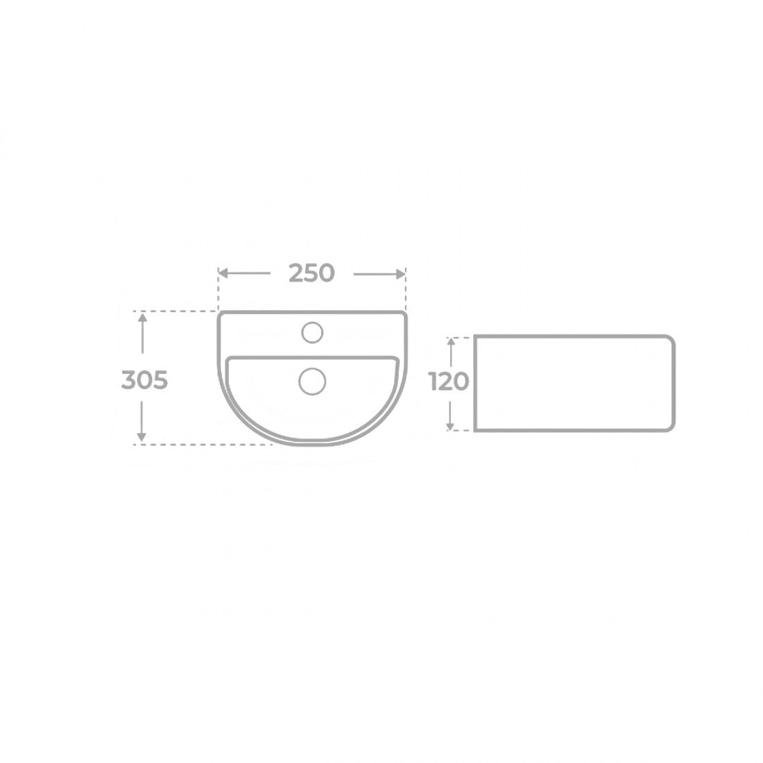 Lavabo reducido Asís