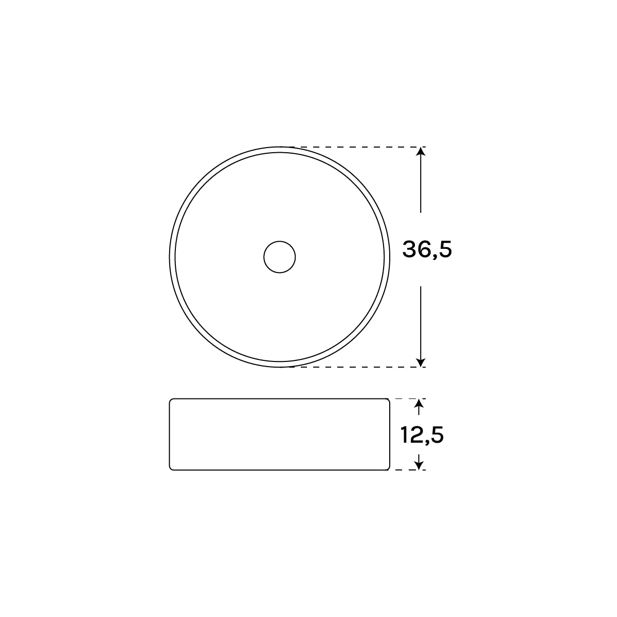 Lavabo sobre encimera Biel - Thebath