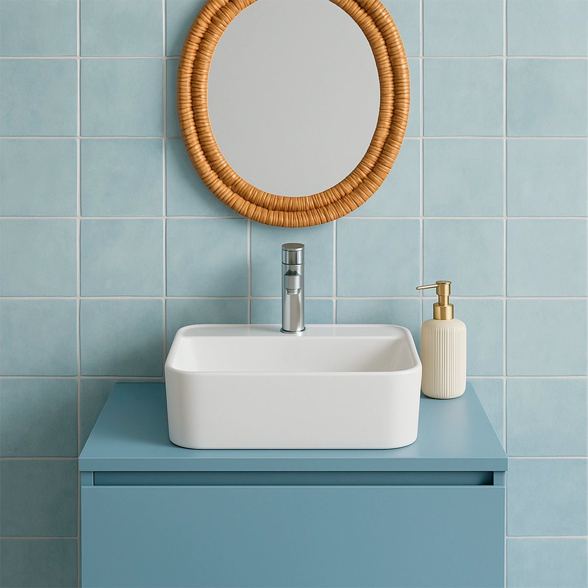 Lavabo sobre encimera blanco Einar - Thebath