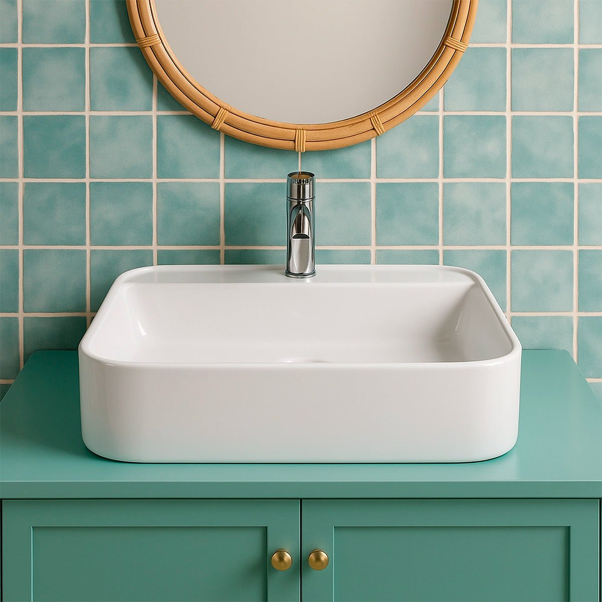 Lavabo sobre encimera blanco Einar - Thebath