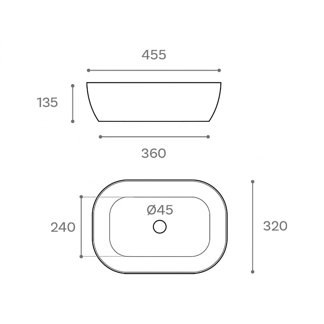 Lavabo sobre encimera Iseo