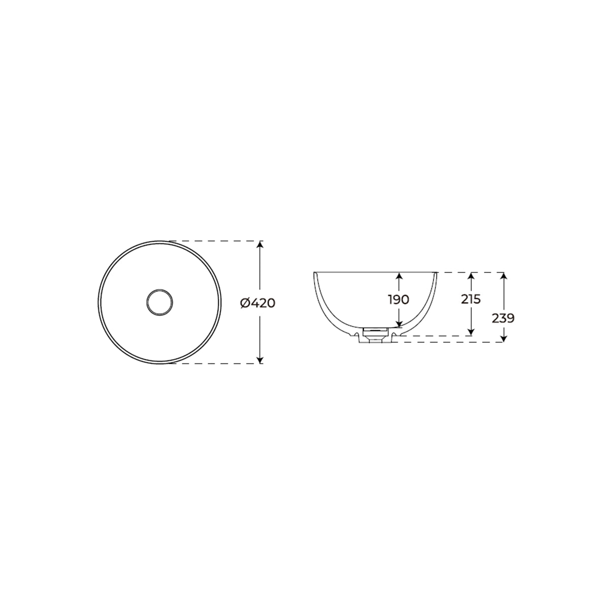 Lavabo sobre encimera Kairi - Thebath