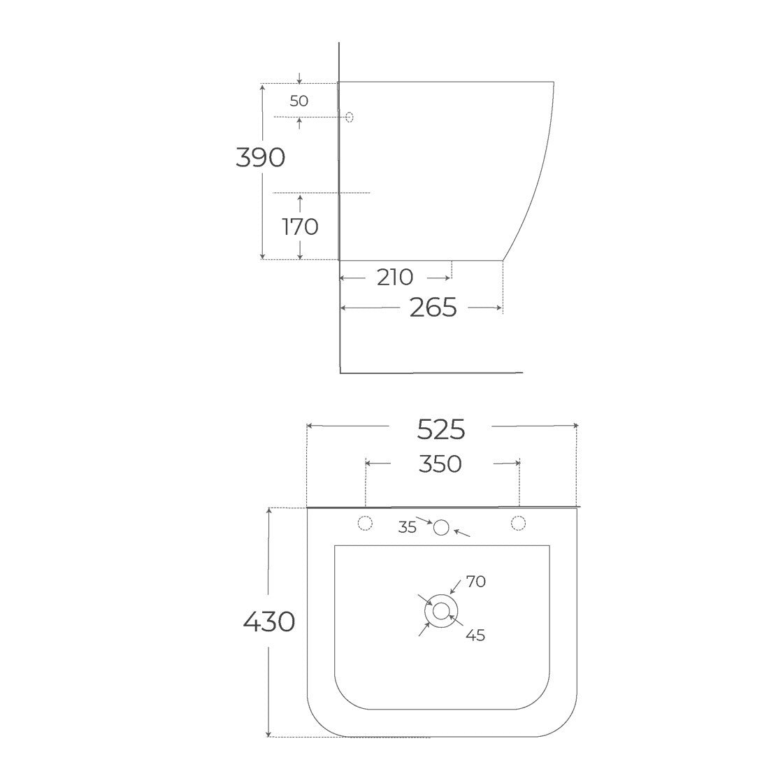 Lavabo Verona / Venecia acabados mate