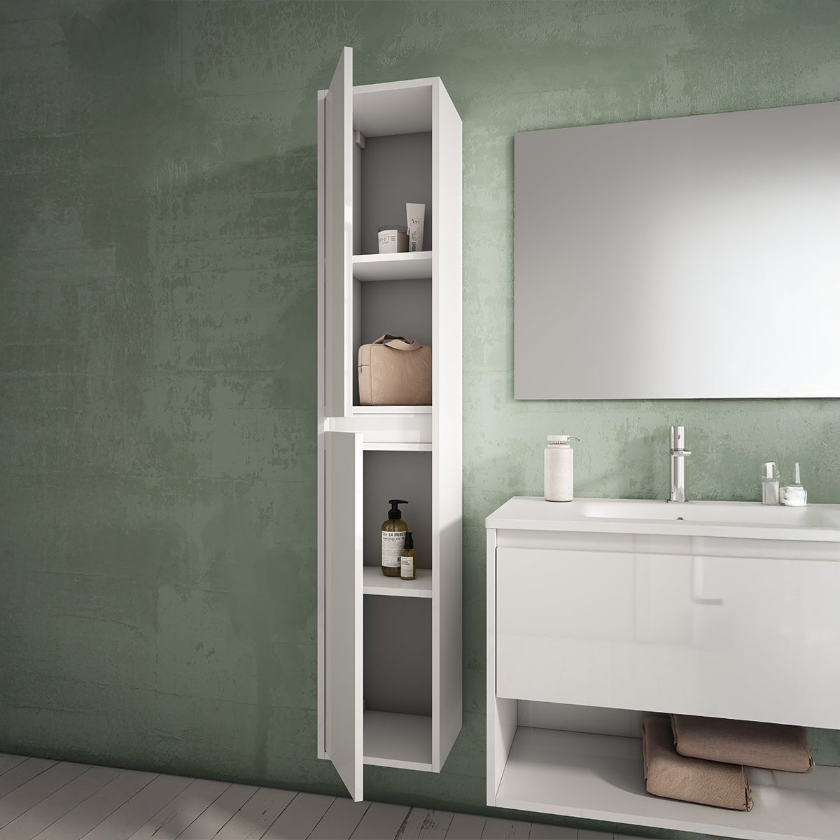 Mueble auxiliar de baño suspendido Yera - Thebath