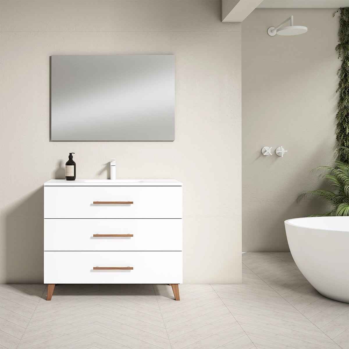 Mueble baño 3 cajones Fusta - Thebath