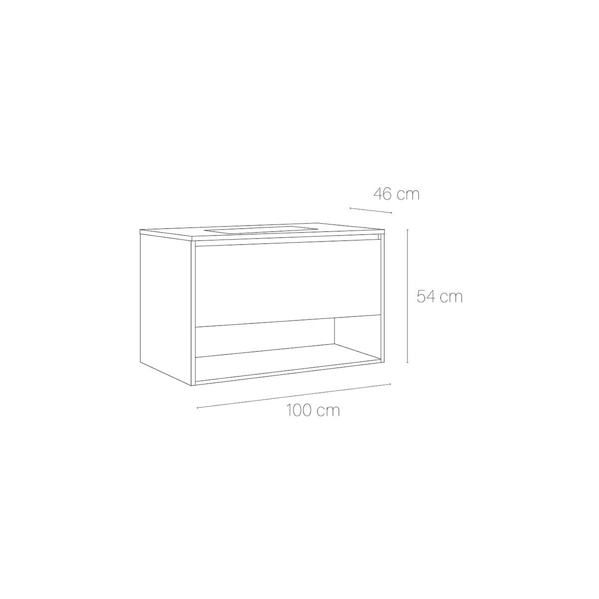 Mueble baño con lavabo incluido Yera - Thebath