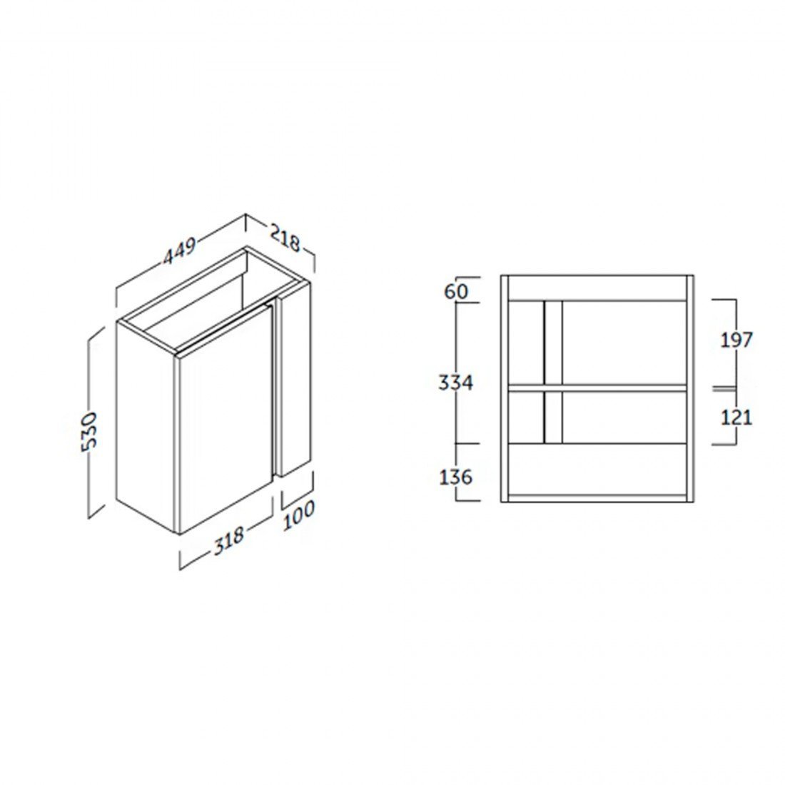 Mueble de baño fondo reducido Versa