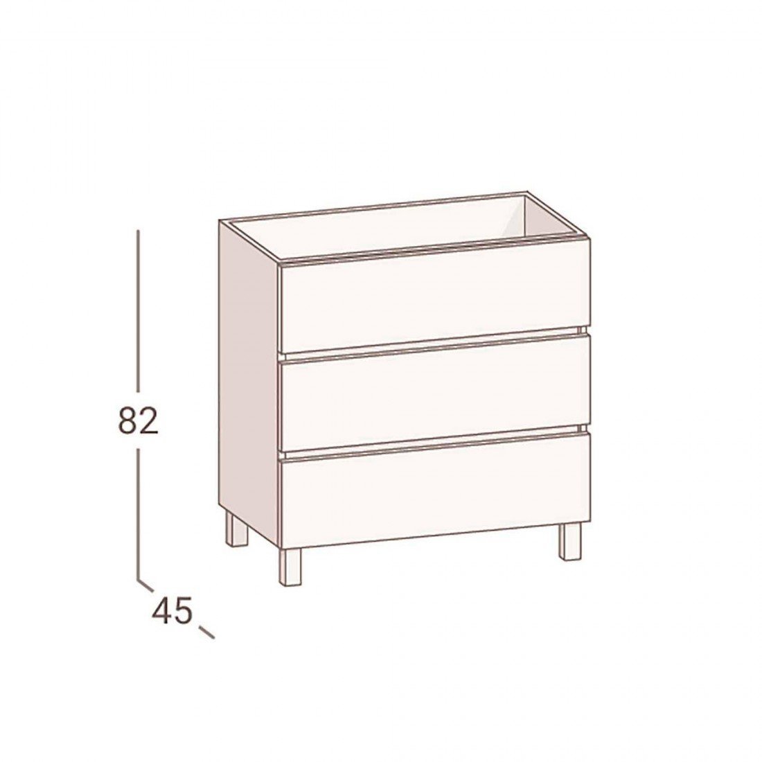 Mueble de baño moderno Lans