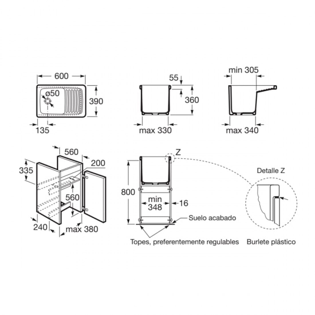 Mueble Lavadero Unik