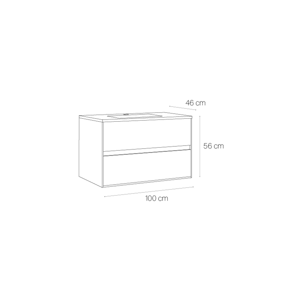 Mueble suspendido para baño Mydesign - Thebath