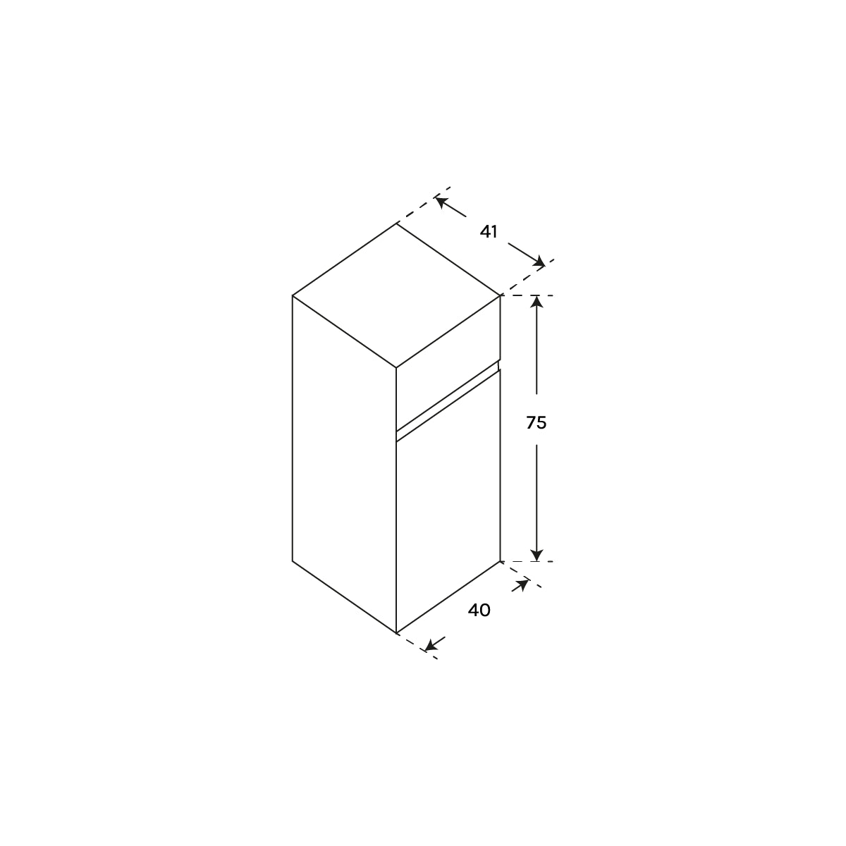 Armário de casa de banho com profundidade reduzida Aspra