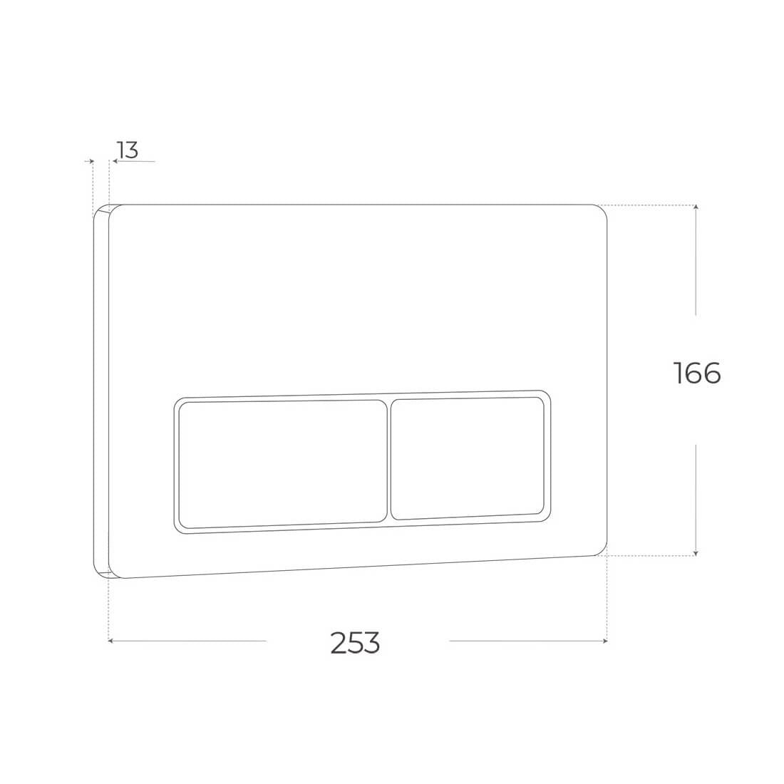 Pulsador de acero inoxidable