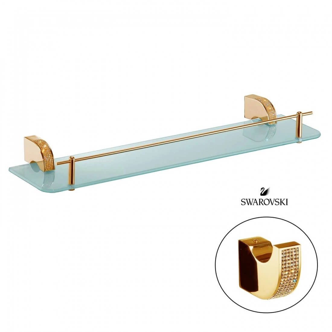 Repisa para baños con cristales Swarovski