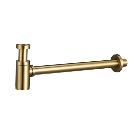 Sifón visto oro cepillado