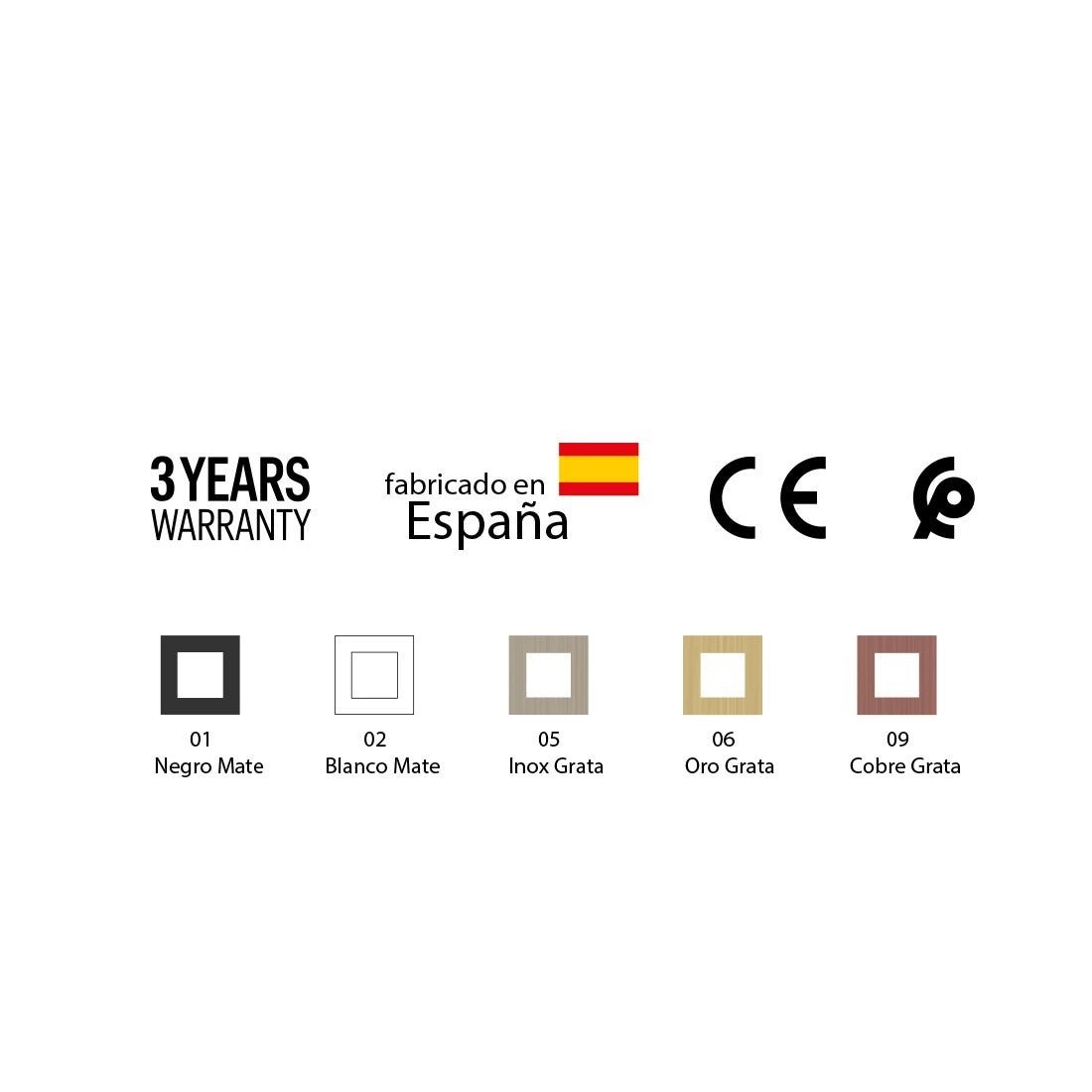 Soporte metálico de techo para espejo