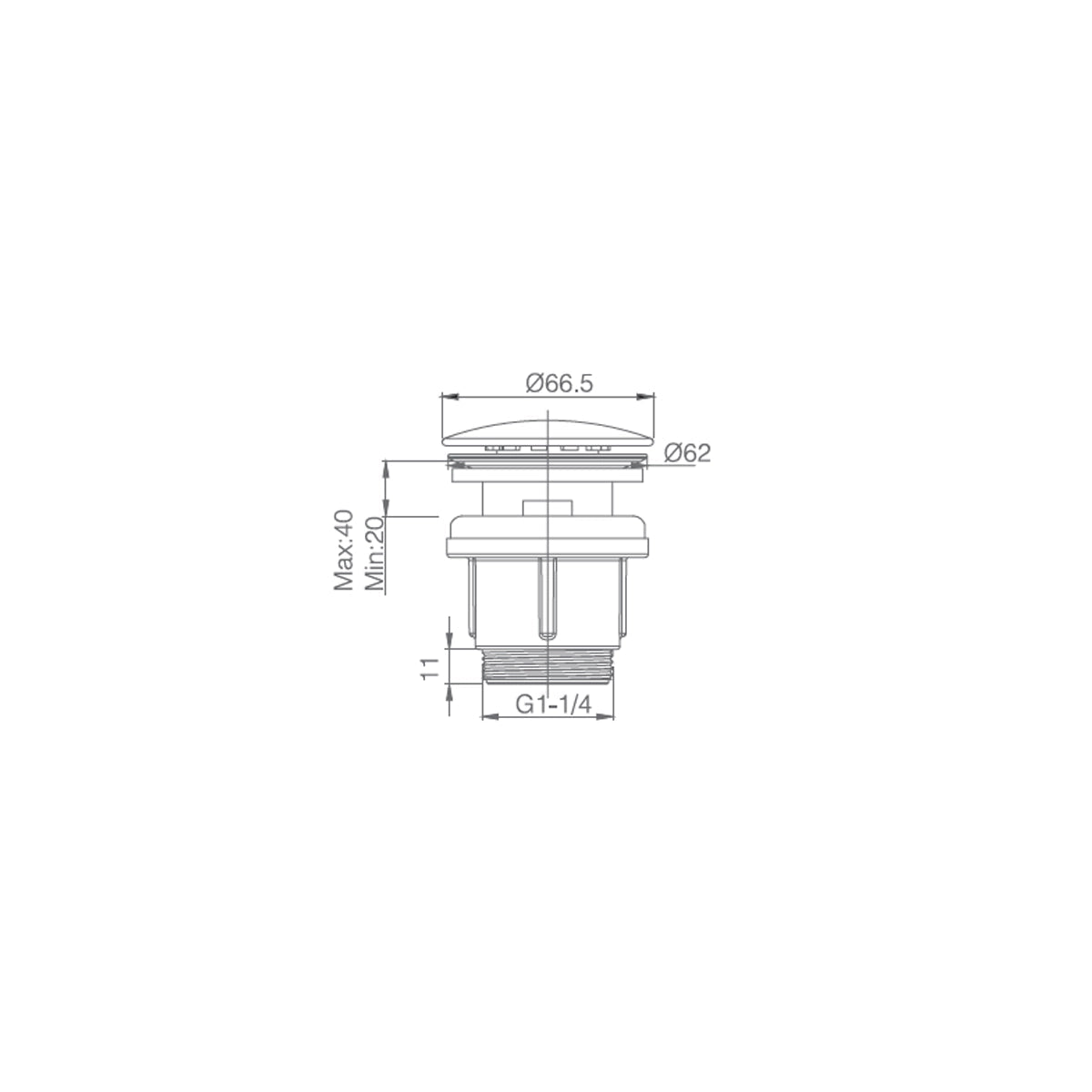 Tapón lavabo click clack - The Bath