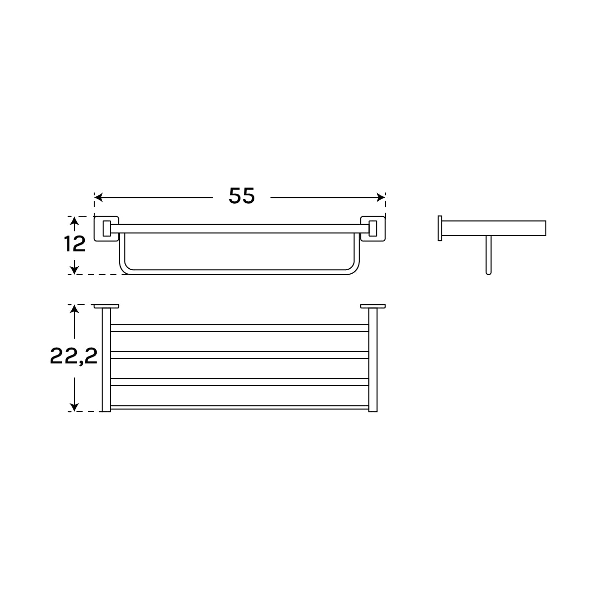 Toallero múltiple Technic - Thebath