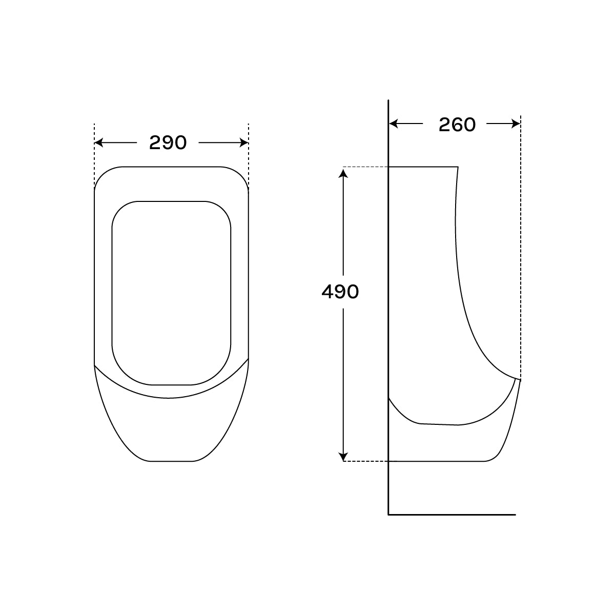 Urinario masculino Daya - Thebath