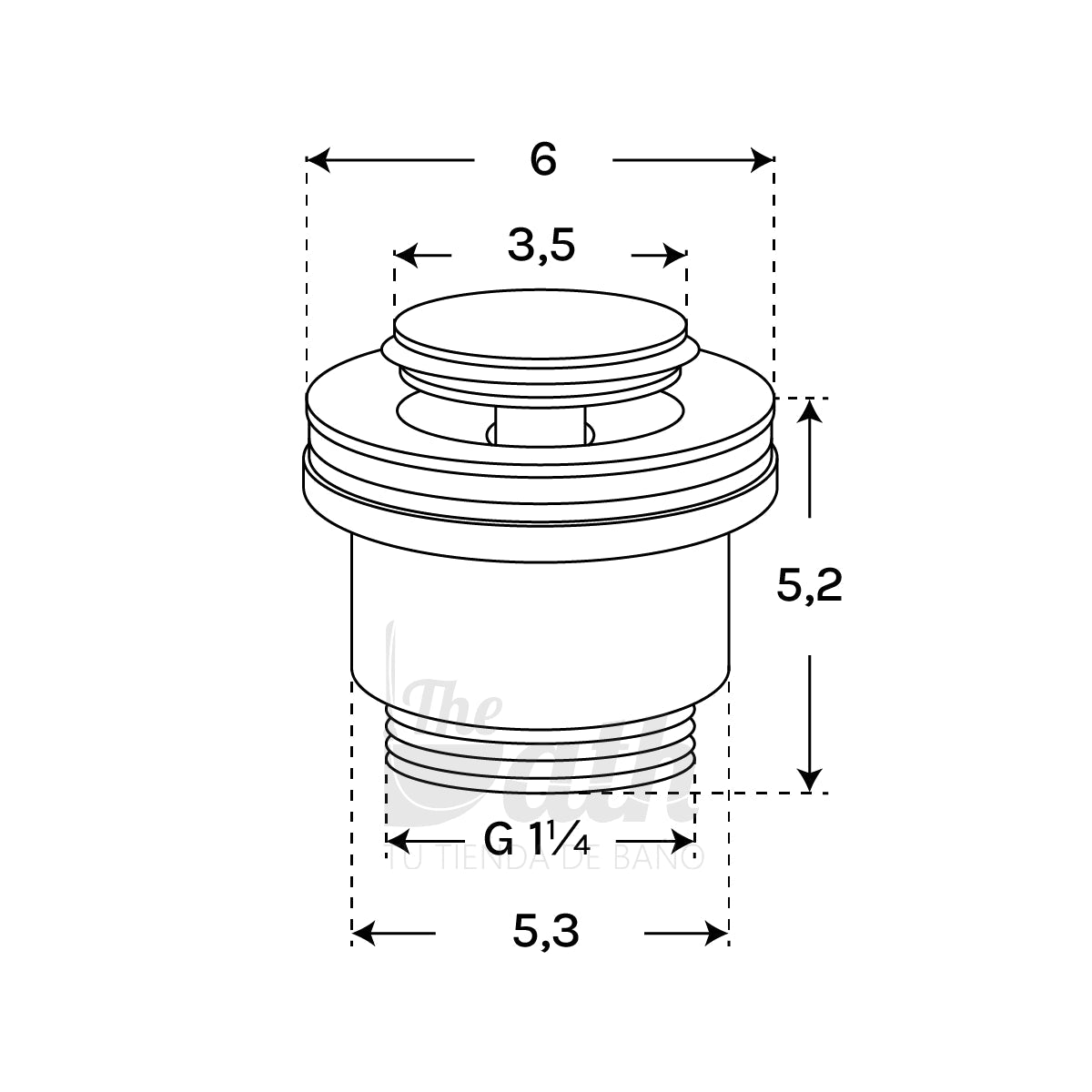 Válvula redonda - Thebath