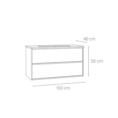 Móvel de casa de banho lavatório Frame top