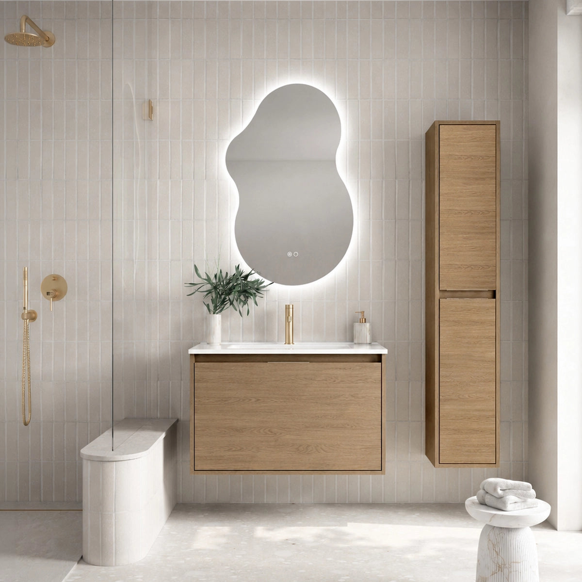 Móvel de banho com lavatório de encastrar Atelier
