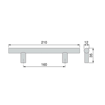 Puxador de armário moderno Orlando