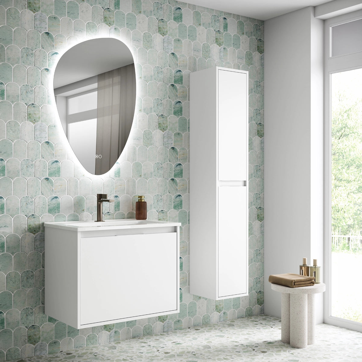 Móvel de banho com lavatório de encastrar Atelier