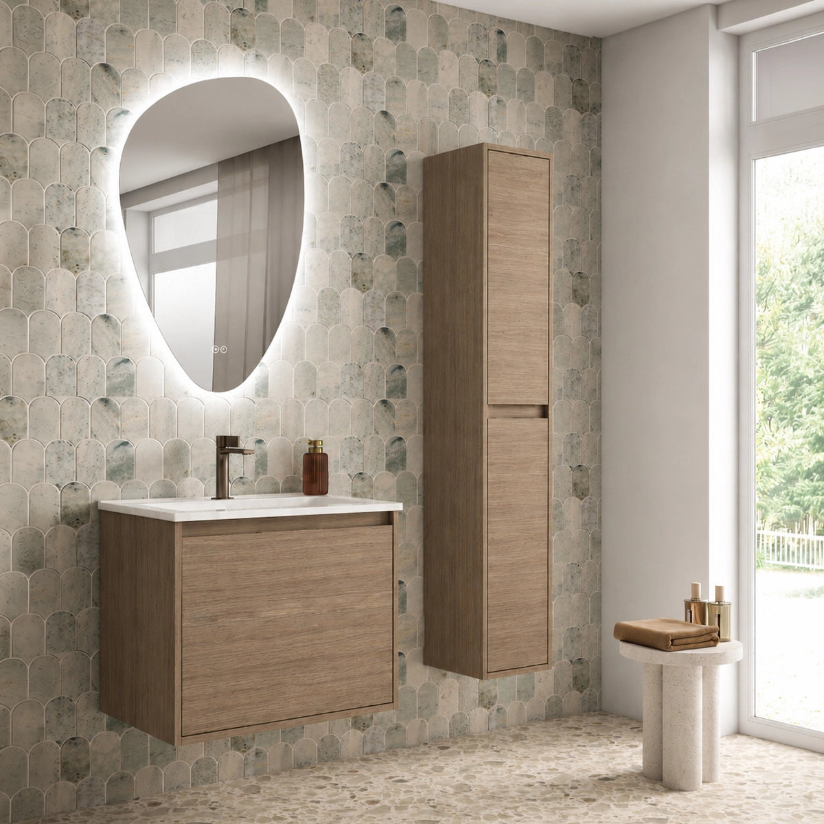 Móvel de banho com lavatório de encastrar Atelier