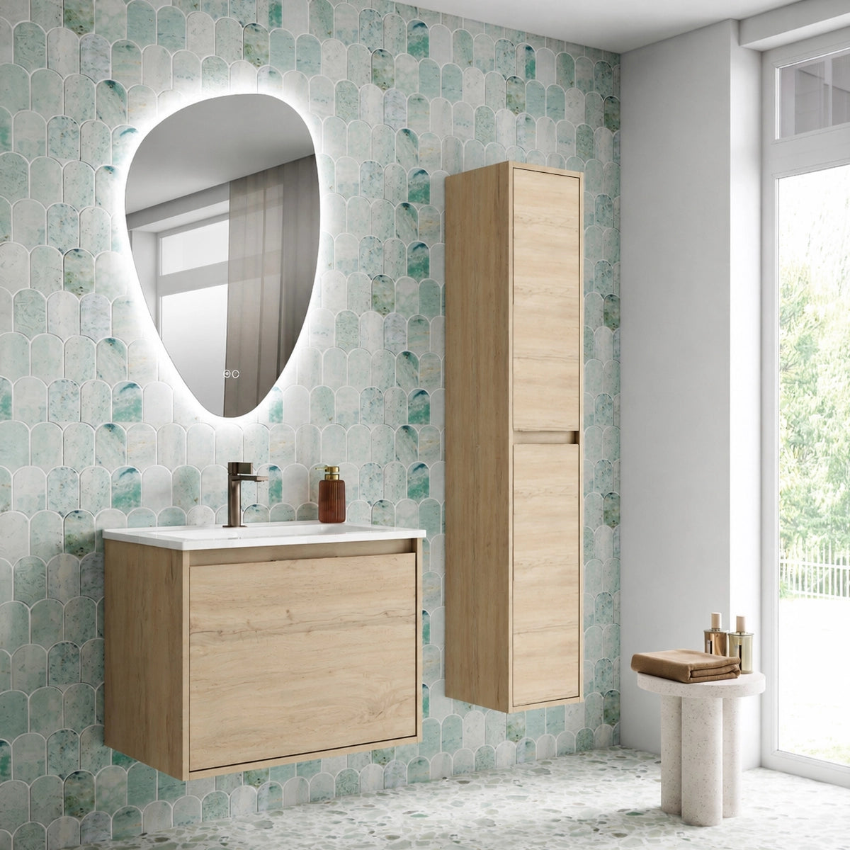 Móvel de banho com lavatório de encastrar Atelier