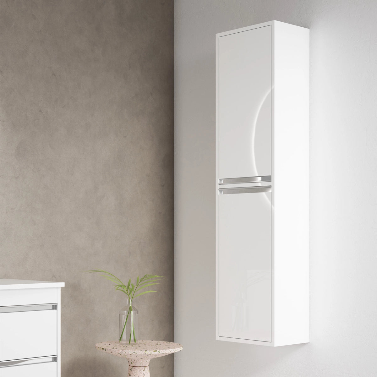 Coluna de casa de banho moderna com prateleiras Slider