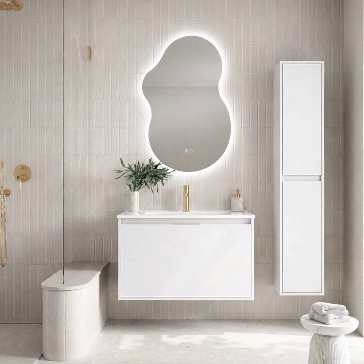 Móvel de banho com lavatório de encastrar Atelier