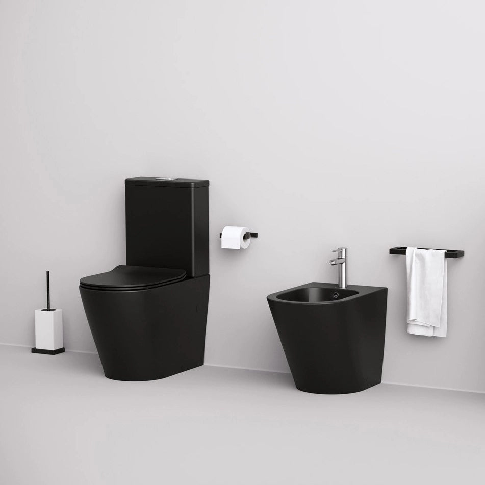 Pack sanita + bide preto mate Bolonia