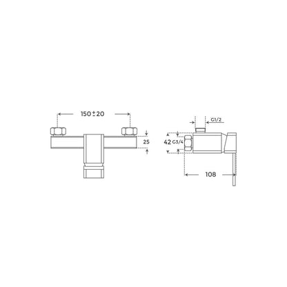 Torneira de duche monocomando Soho