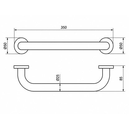 Barra para toalha de banho Brass