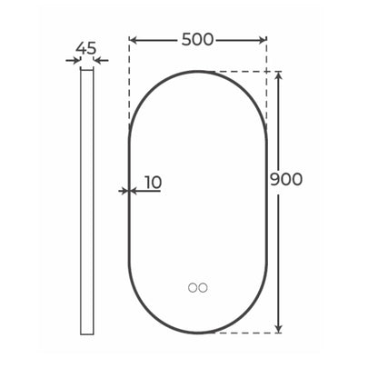 Espejo con marco Loris - Thebath