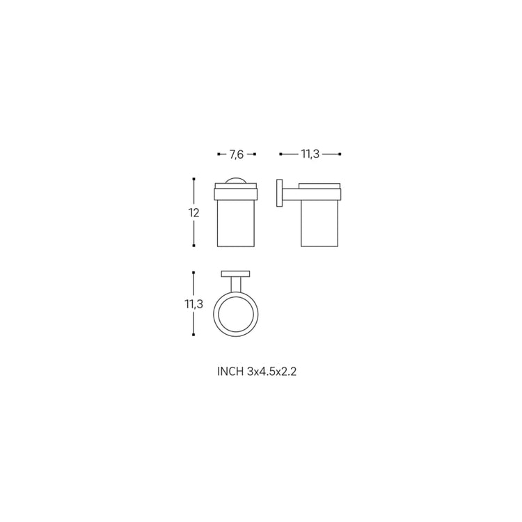 Suporte para papel higiénico com tampa Start