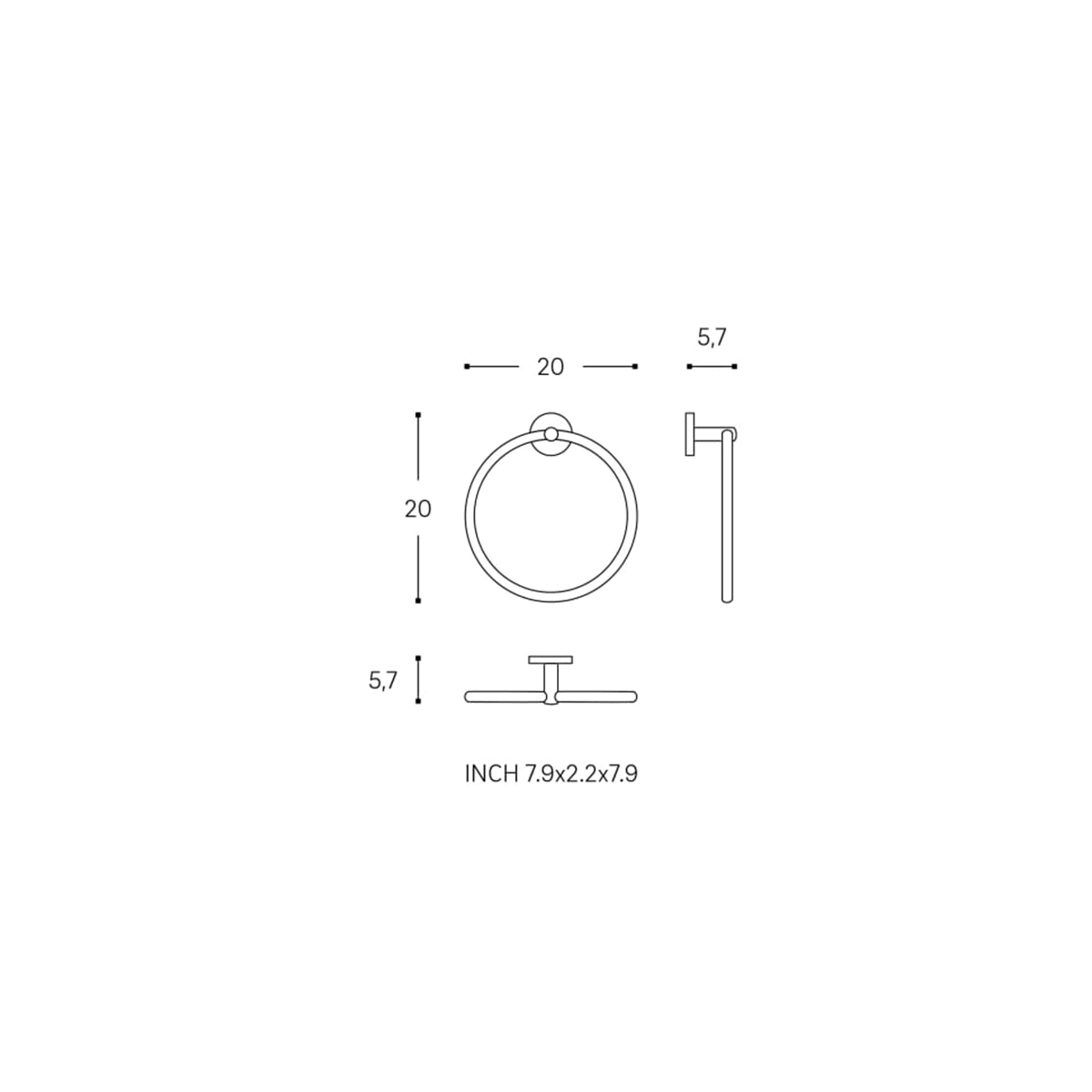 Porta-toalhas aro Start