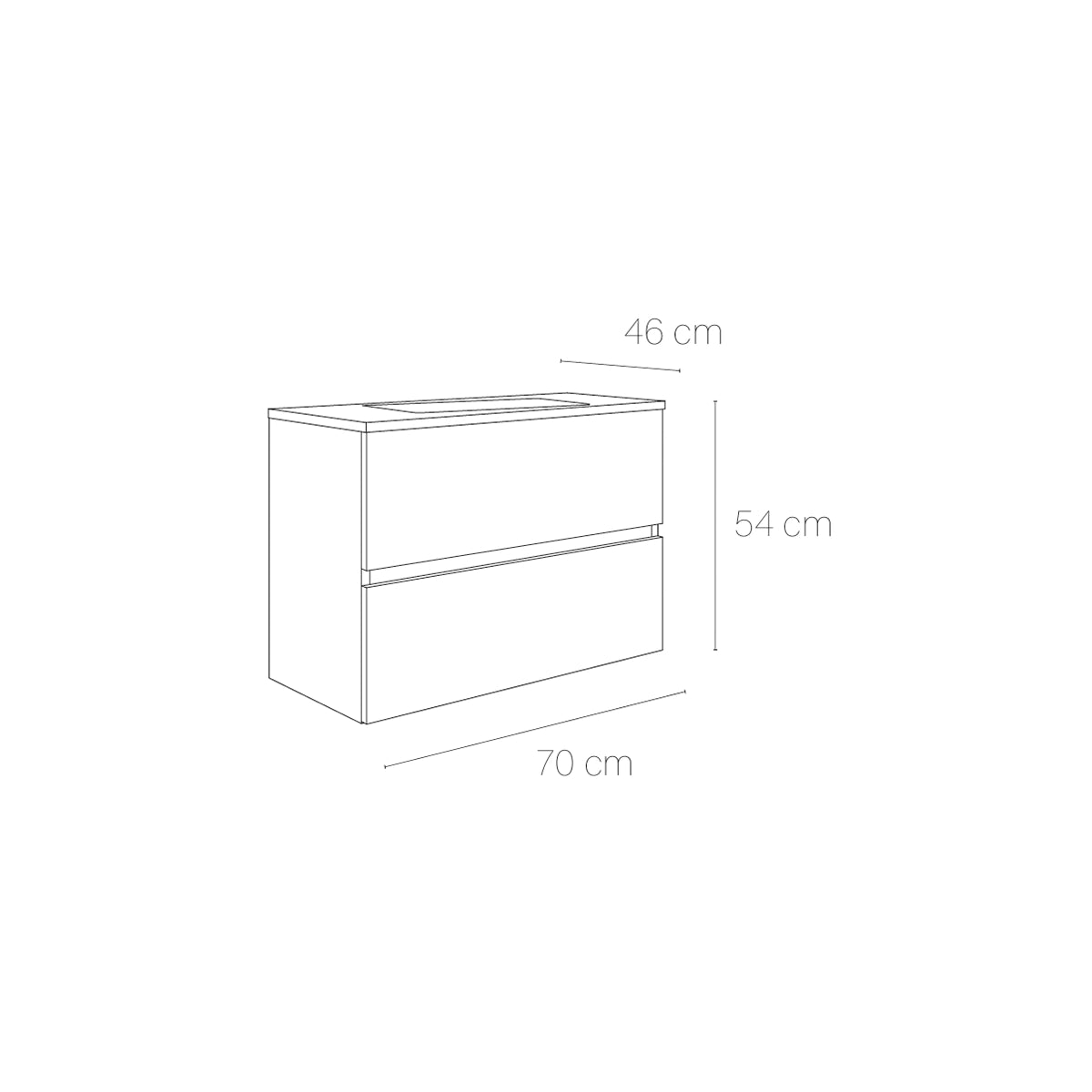Móvel lavatório Esencial