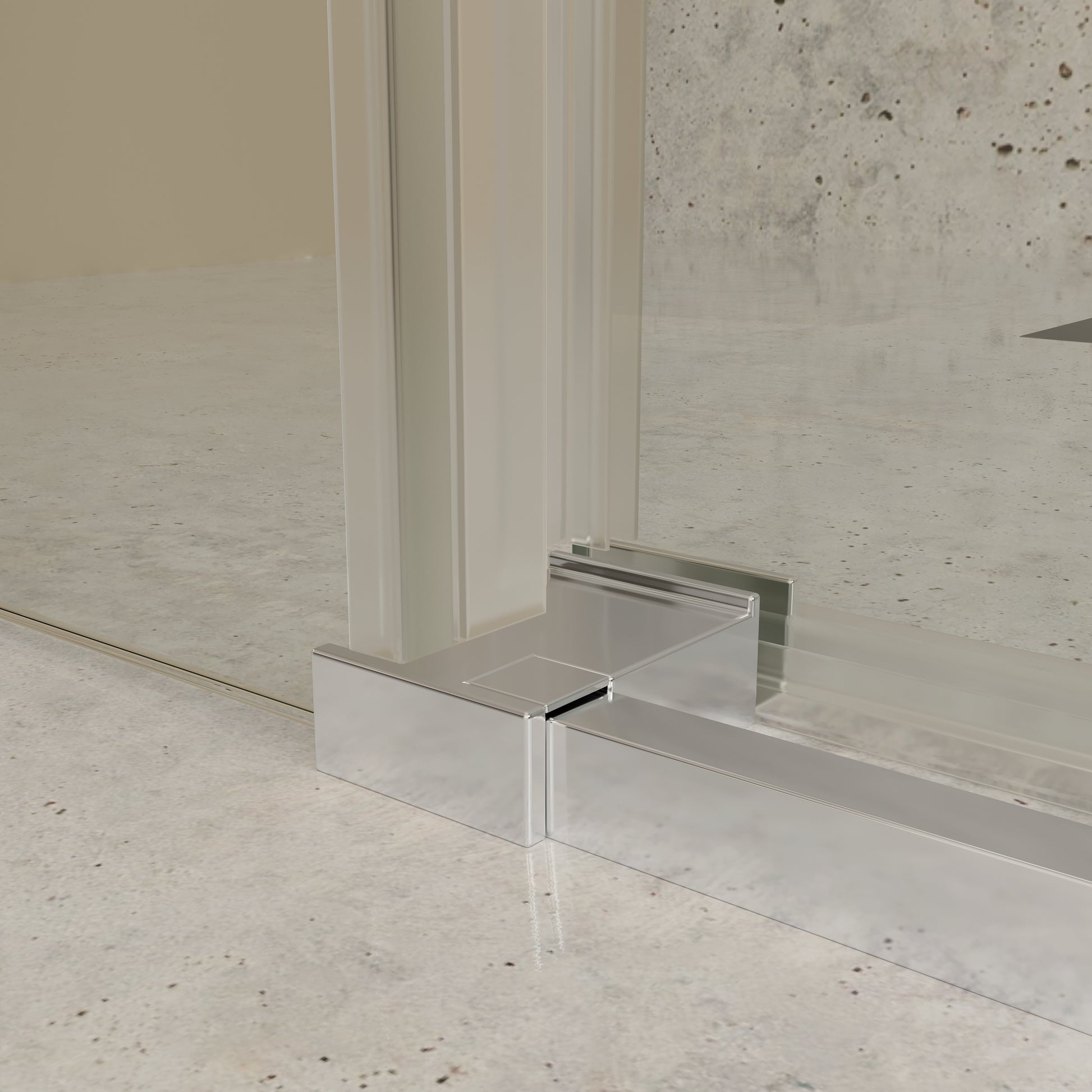 Mampara Sena rectangular 2 fijos + 1 puerta - Thebath