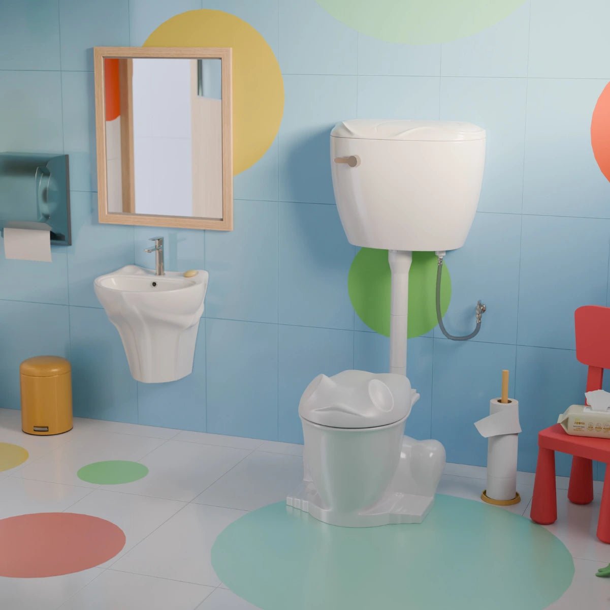 Sanita infantil com autoclismo Froggy