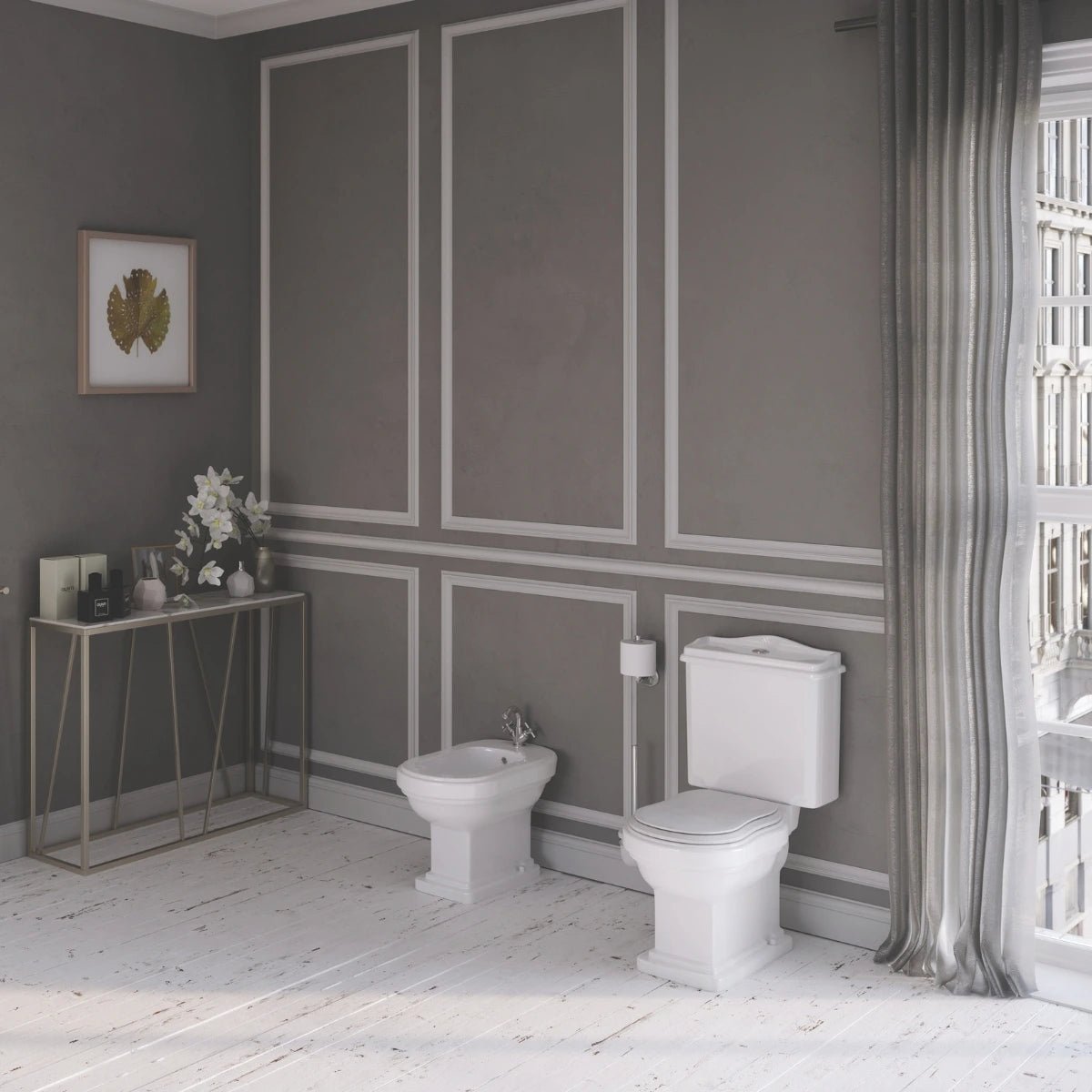 Inodoro Clásico Atenas con tapa ABS - Thebath