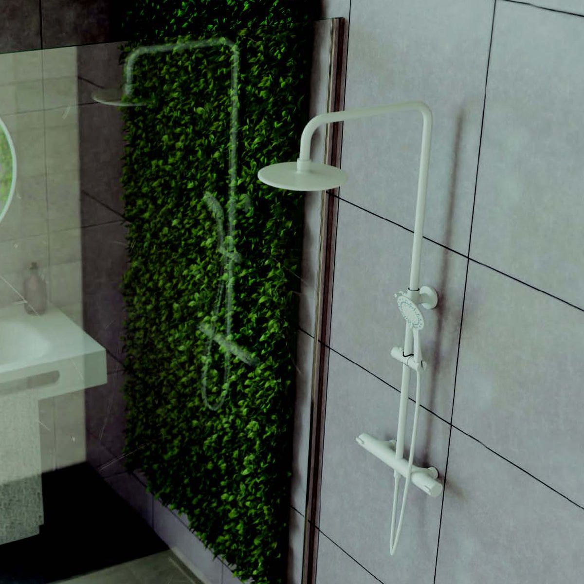 Columna ducha blanca Jamaica - Thebath