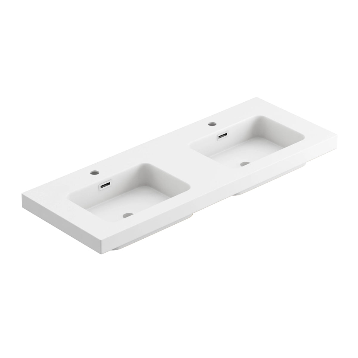 Lavabo sobre mueble resina 2 senos Regular - Thebath
