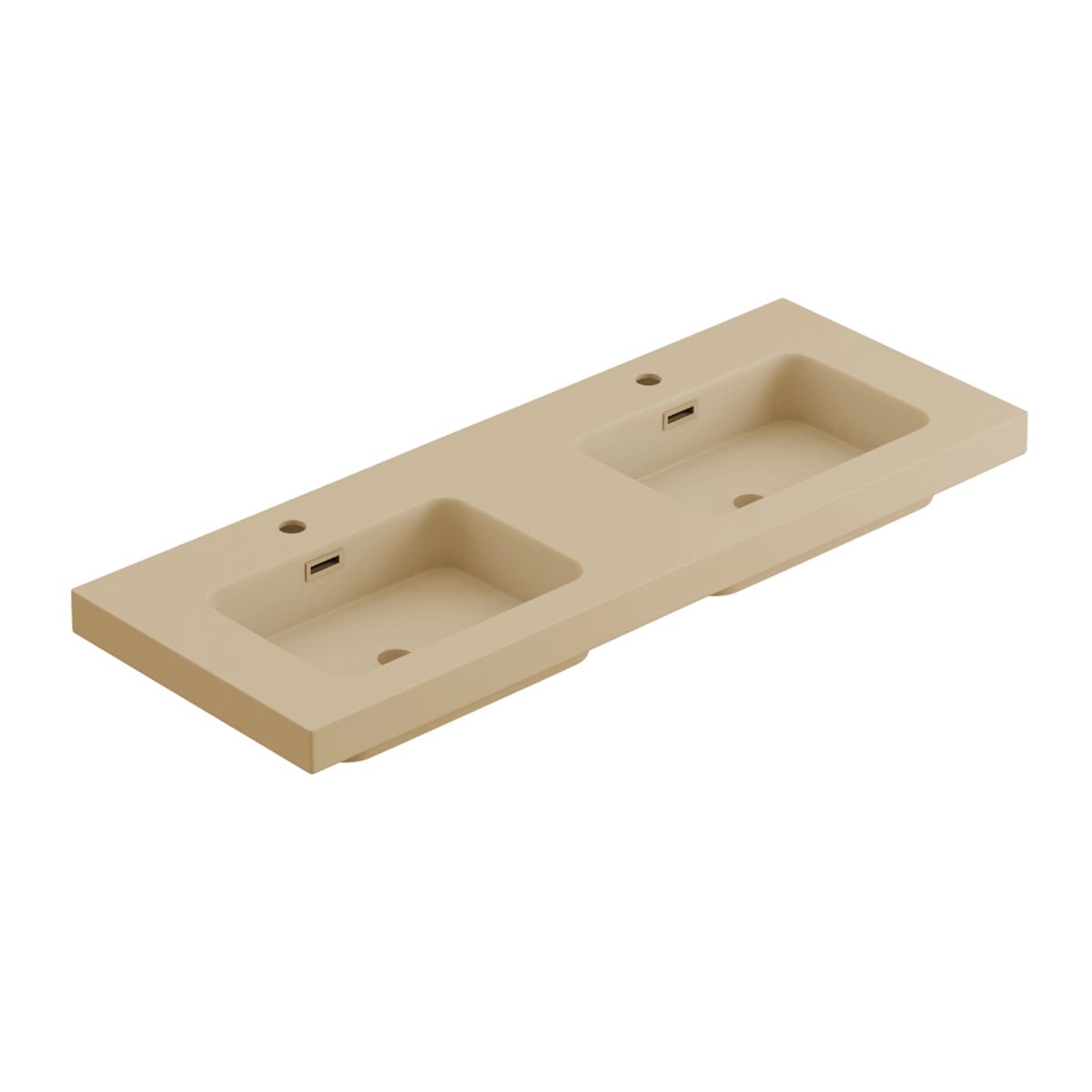 Lavabo sobre mueble resina 2 senos Regular - Thebath