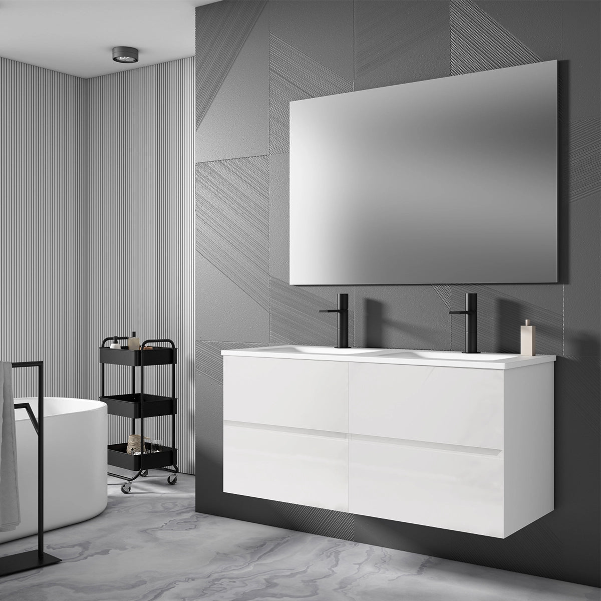 Móvel de lavatório duplo Esencial