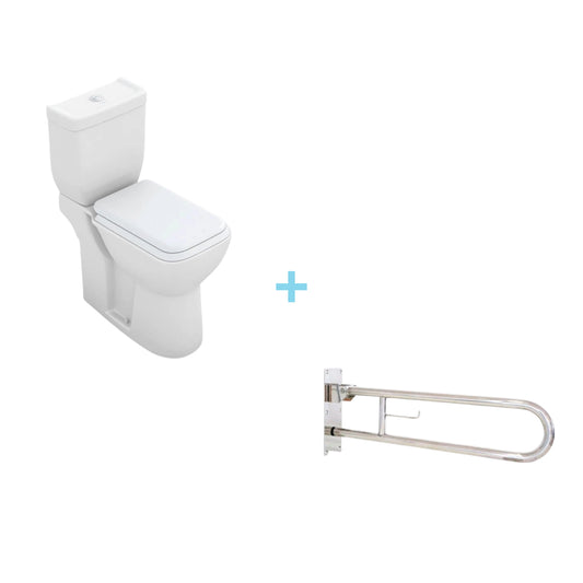Pack vaso sanitário oslo PMR + barra articulada