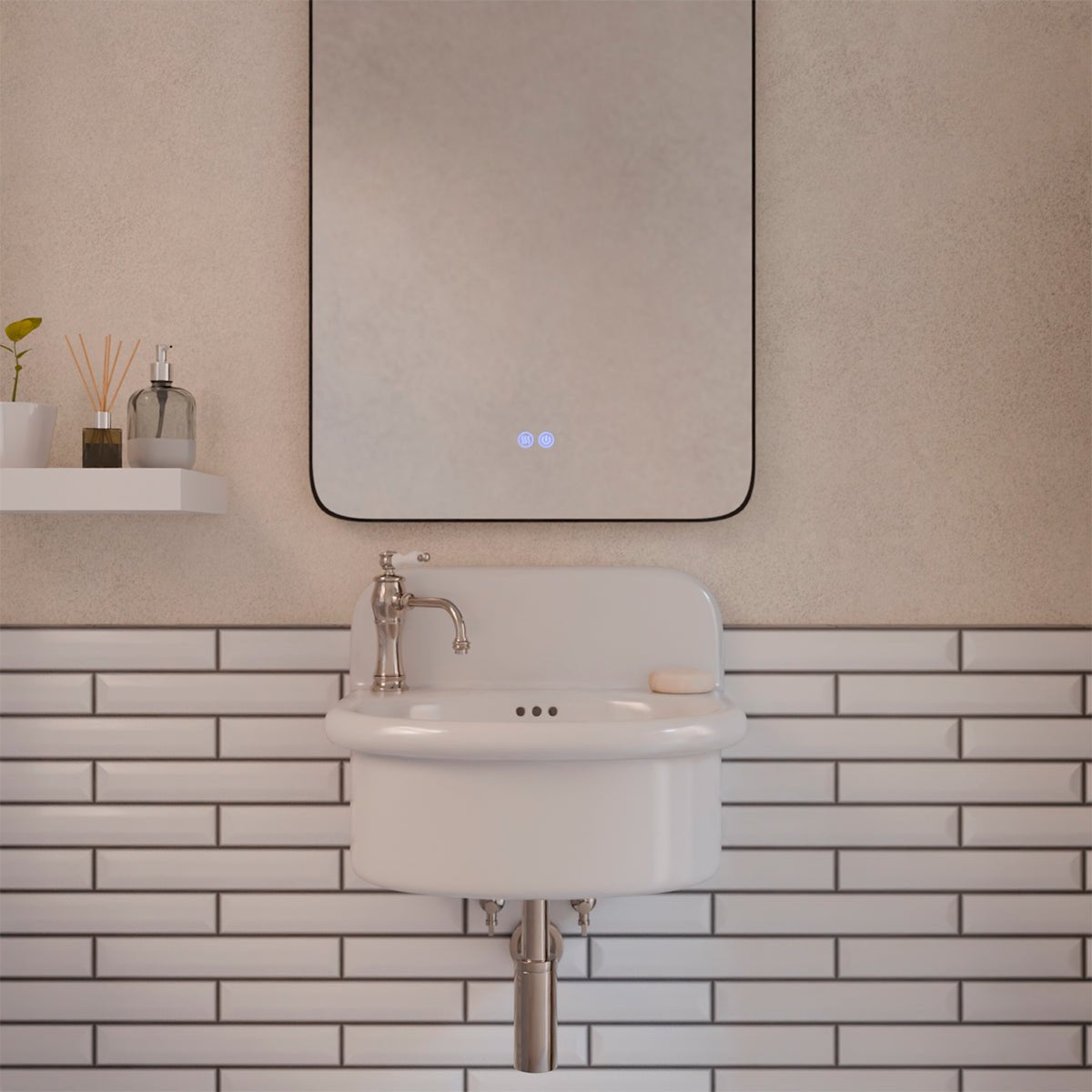 Lavabo retro blanco Robin - Thebath