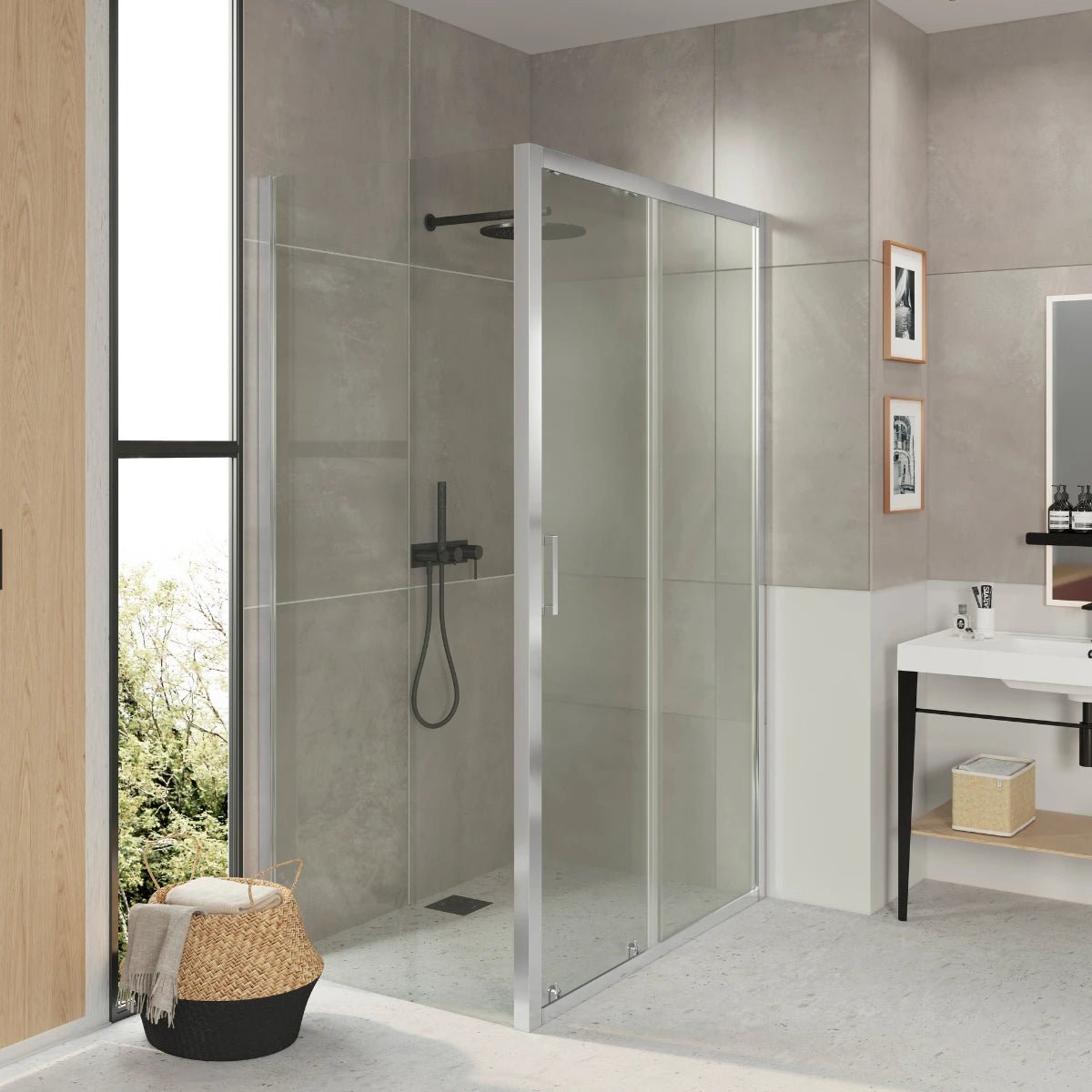 Mampara vidrio transparente Nilo - Thebath