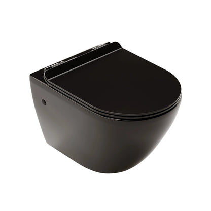 Sanita suspensa em preto brilhante Veron